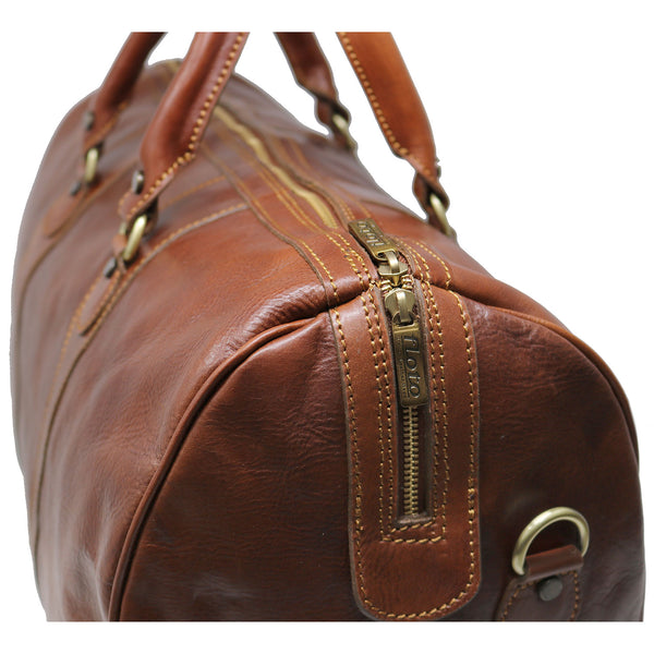 Milano Weekender Duffel Bag - European Map Leather