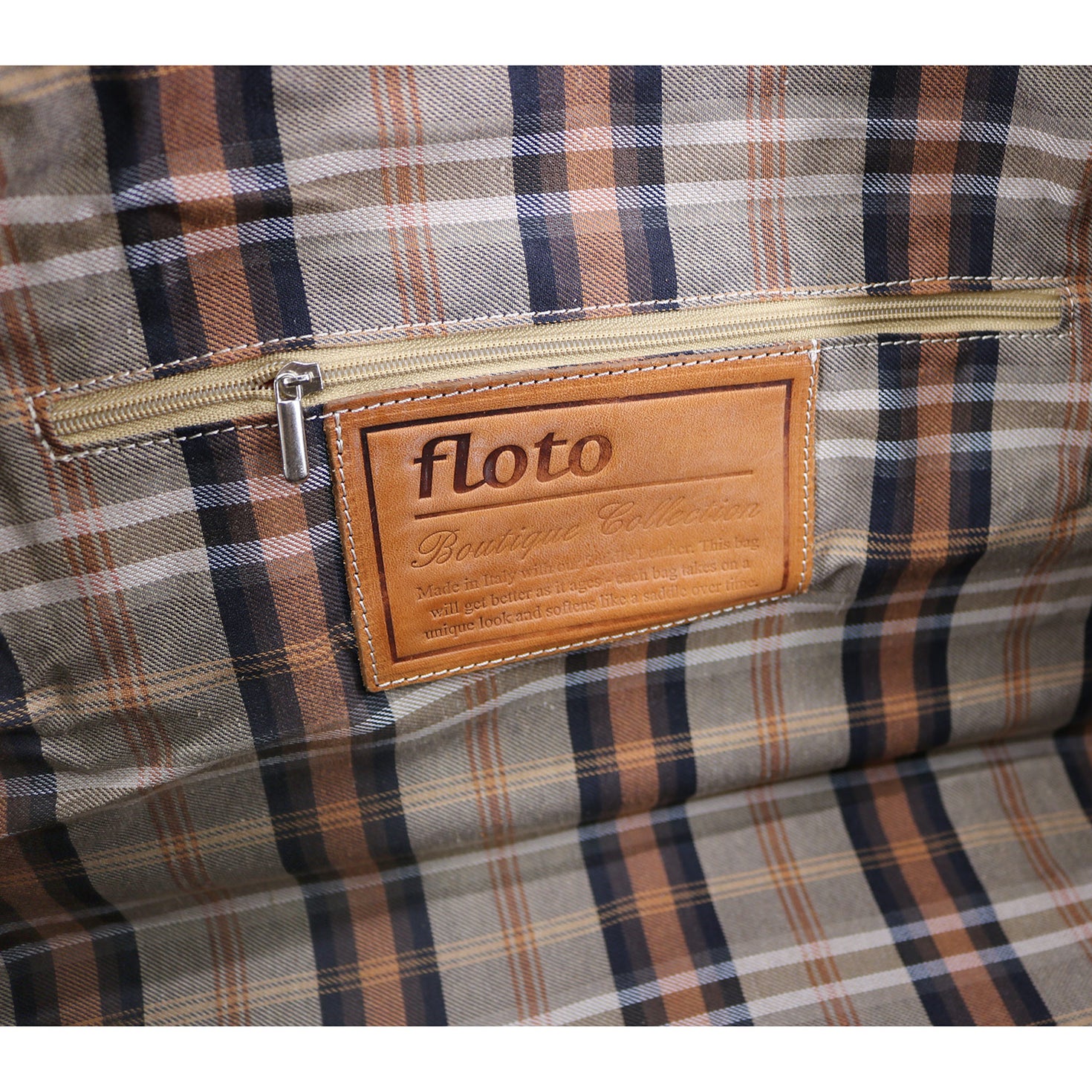 Floto Parma Italian Leather Duffle Travel Bag Carryon Suitcase Luggage