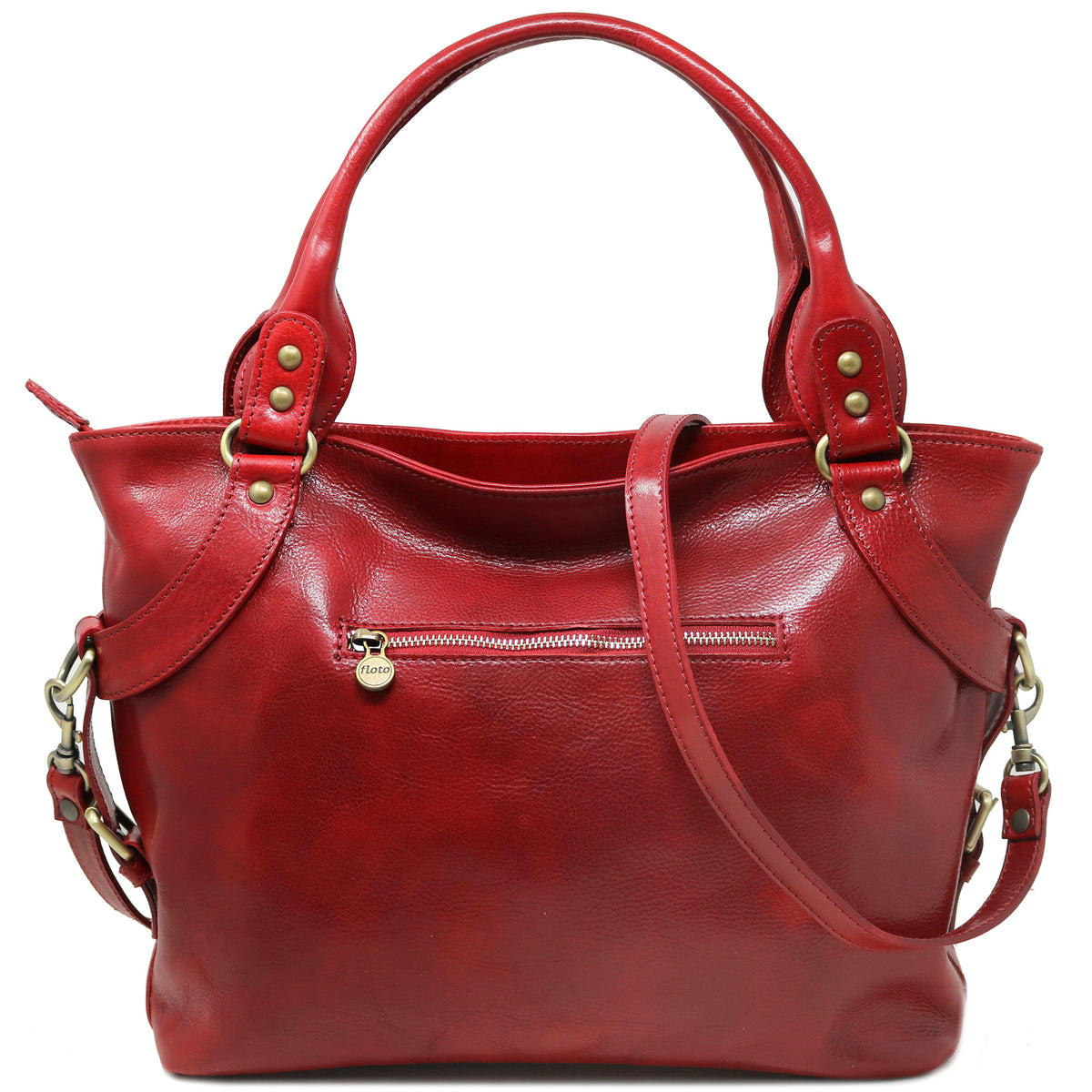 Floto Taormina Italian Full Grain Leather Women's Shoulder Handbag