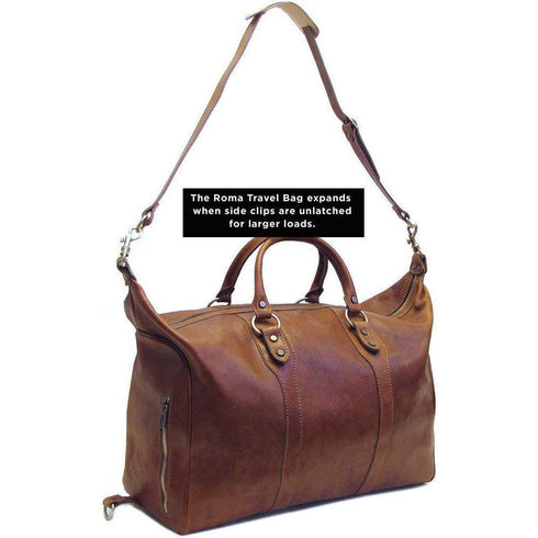 Floto Roma Full Grain Calfskin Leather Messenger Bag For Men - Italian Made Laptop Briefcase