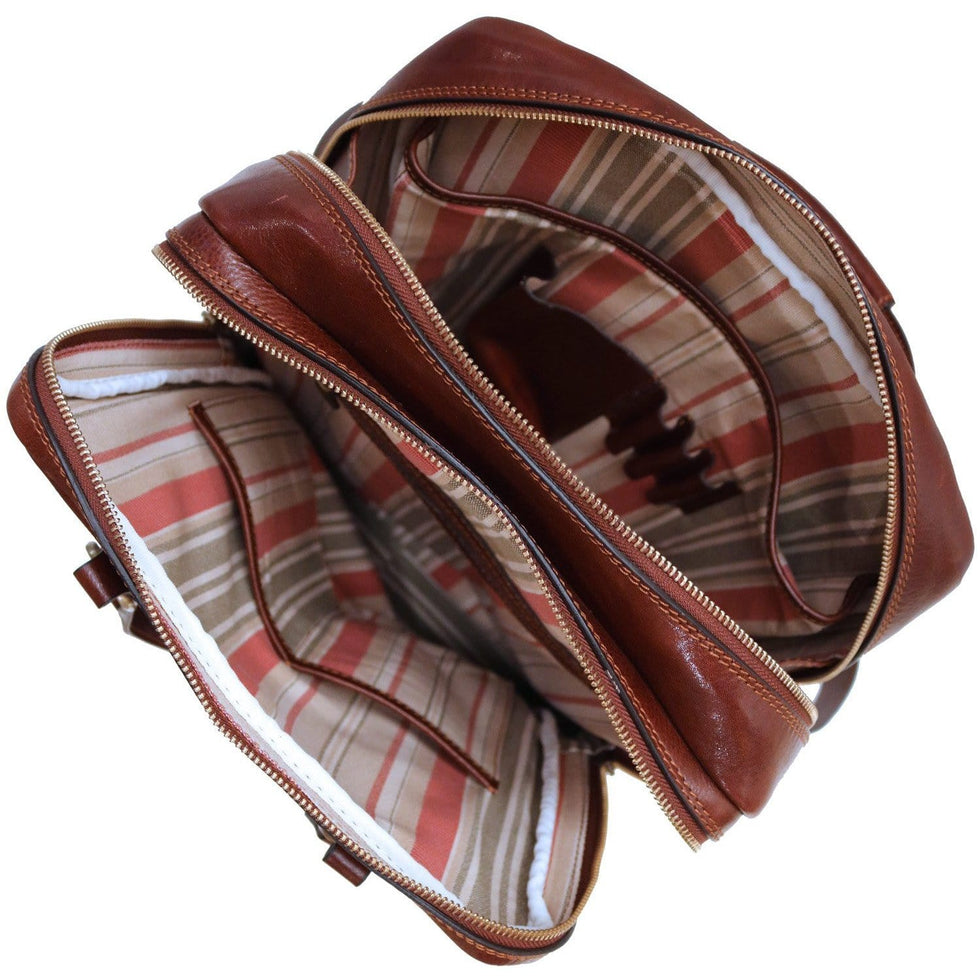 Floto Firenze Top Handle Backpack in Full Grain Calfskin Leather