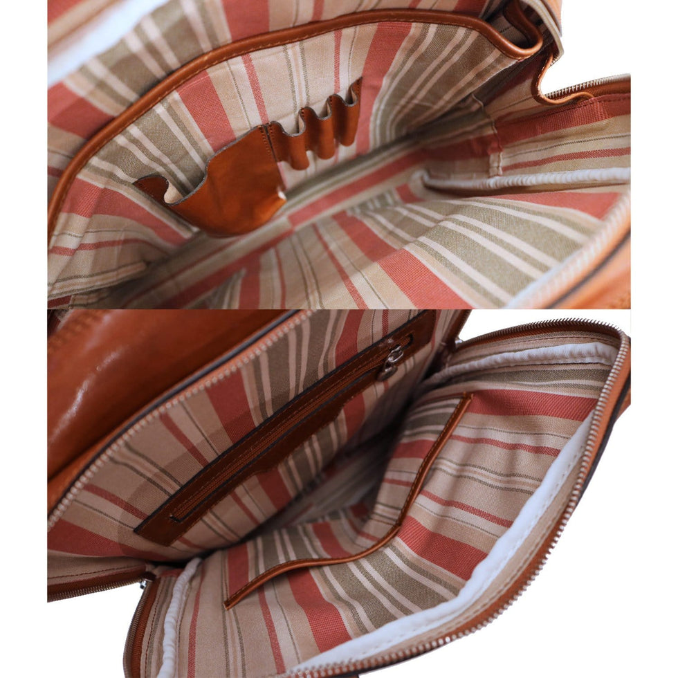 Floto Firenze Top Handle Backpack in Full Grain Calfskin Leather