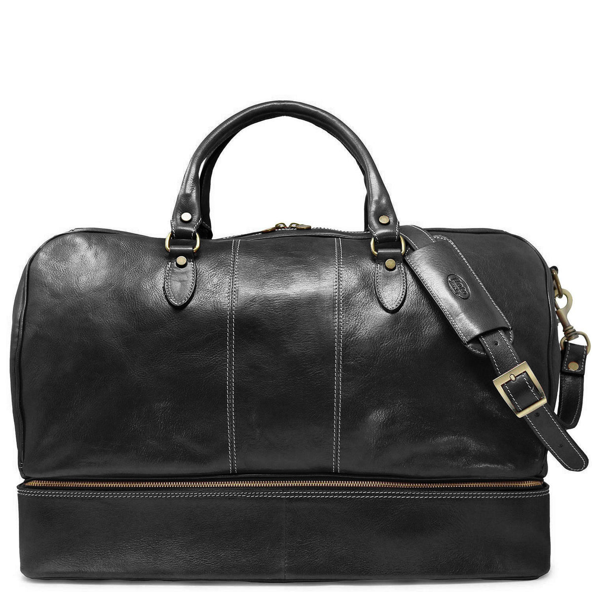 Floto Venezia Drop Bottom Italian Leather Duffle Bag Suitcase
