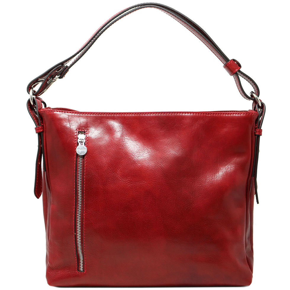 Floto Orvieto Italian Full Grain Leather Women's Shoulder Handbag